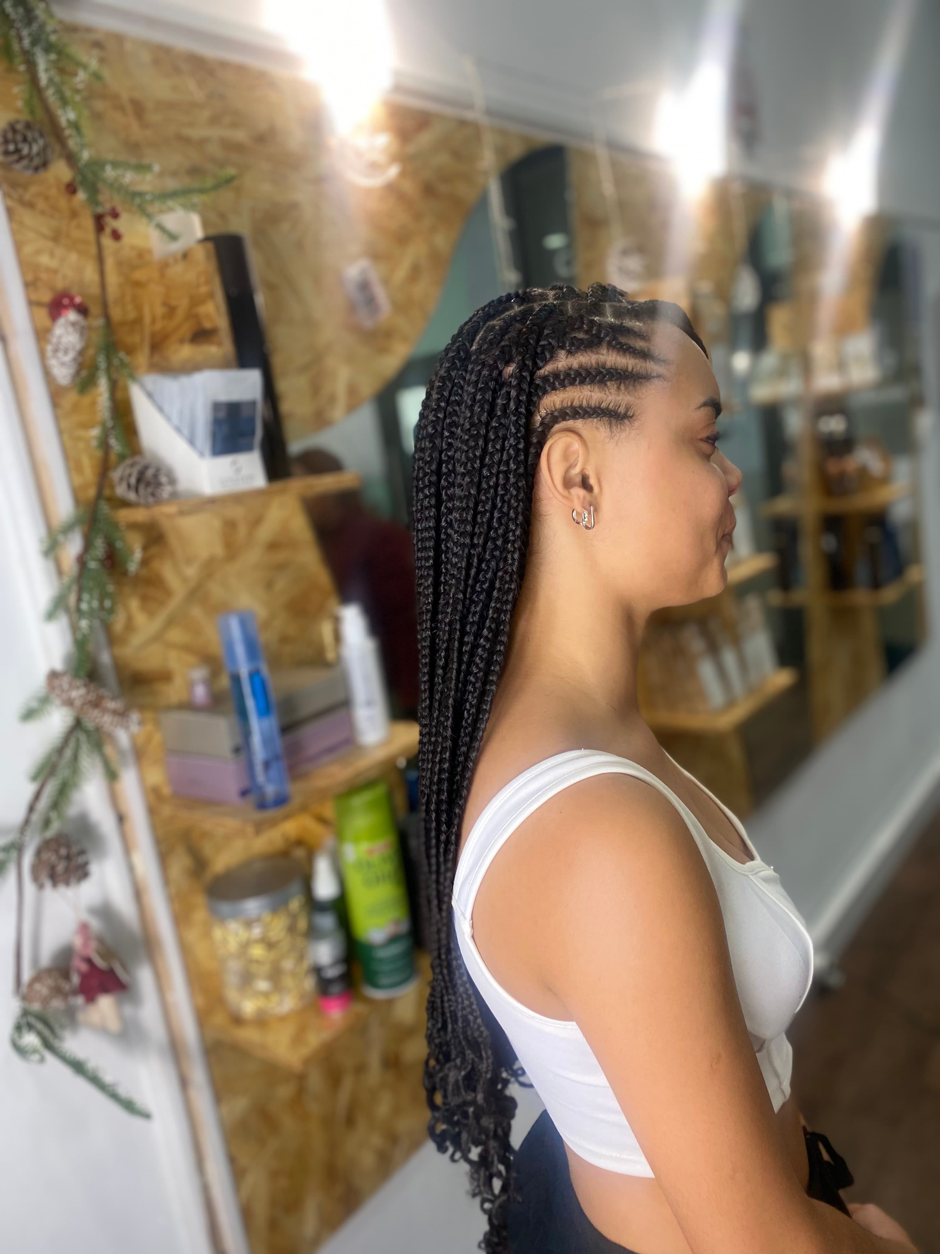 Bandolete com tranças/Fulani Braids