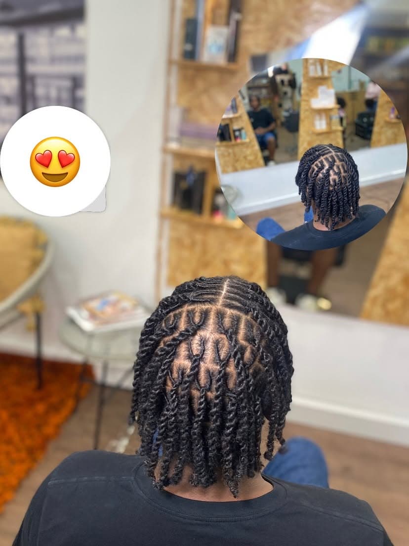 Invisible Locs (Twist) Sem extensões
